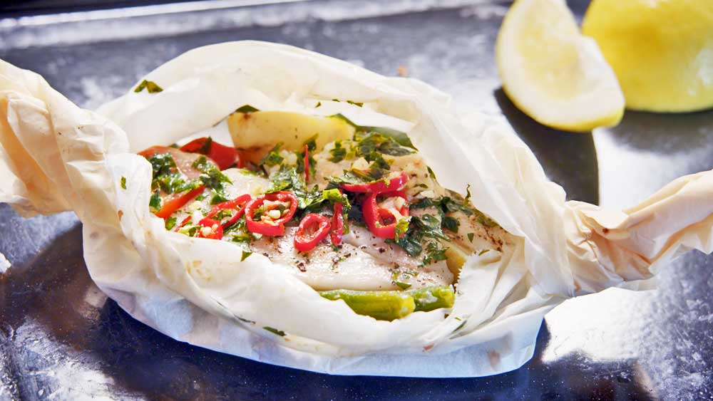Chef Ben O'Donoghue's Baked fish parcels recipe 9Kitchen