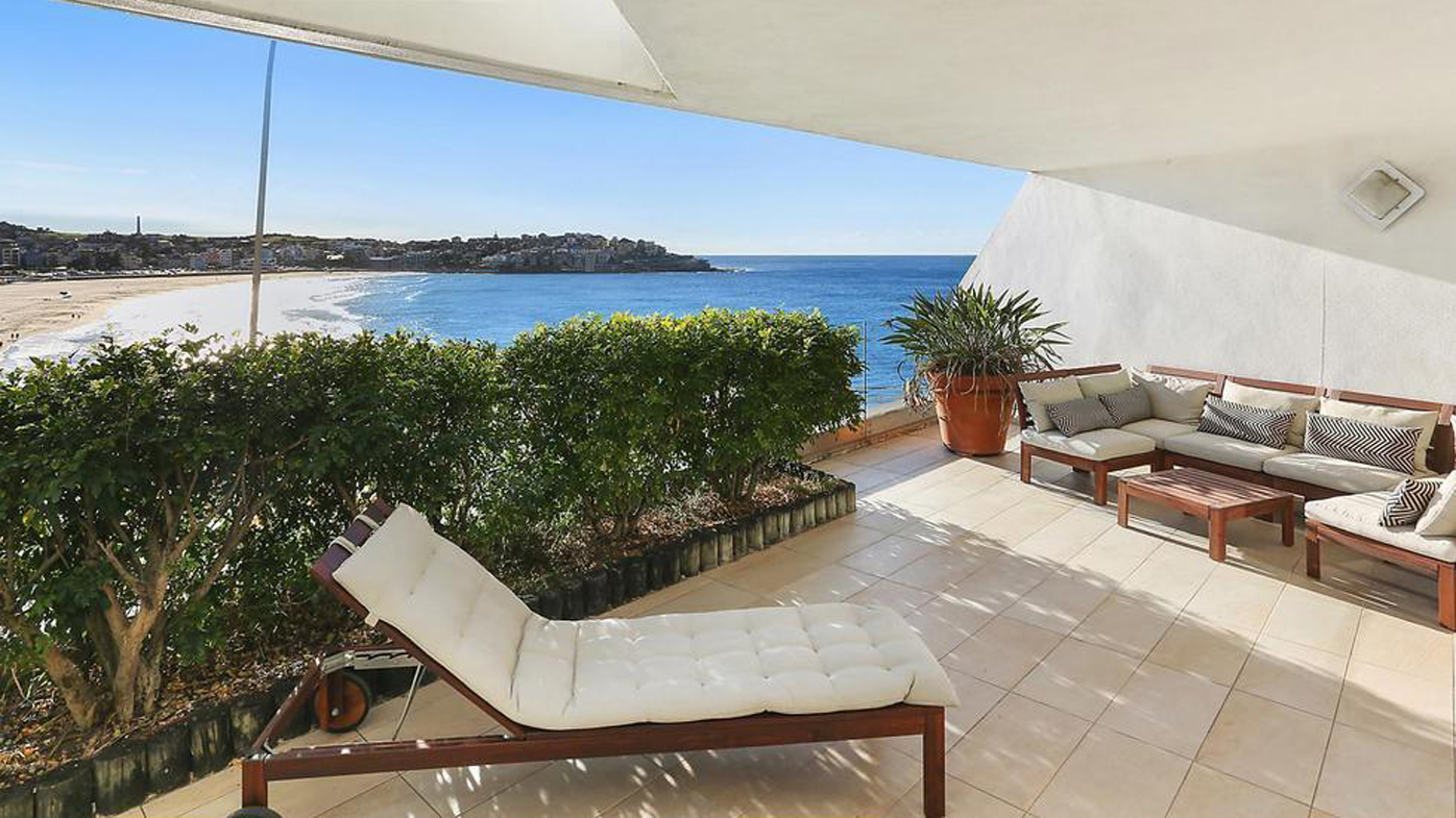 This two bedroom apartment right on Bondi Beach fetched a staggering $5 million. Image: McGrath