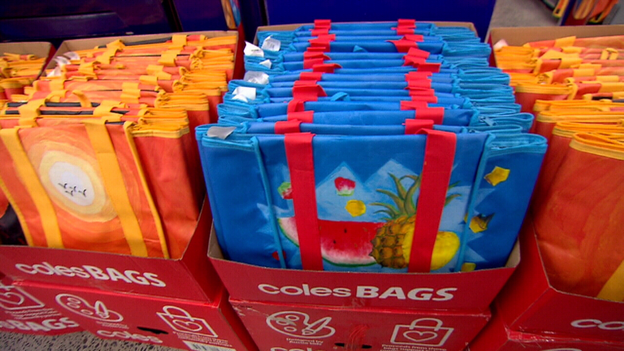 Coles re installs plastic back ban