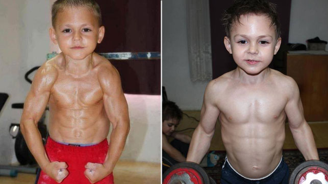 Tiny bodybuilders train to become world's strongest