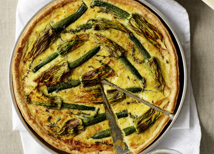 Zucchini flower tart - 9Kitchen