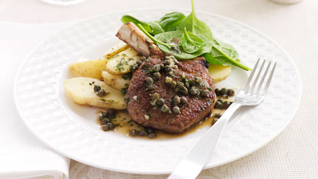 Veal chops with caper sauce - 9Kitchen