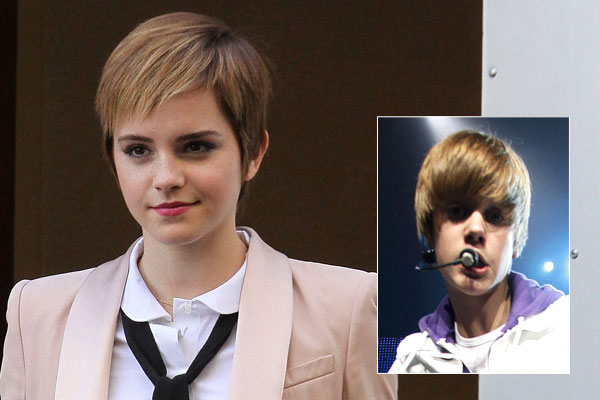 Emma Watson's Bieber hair: hot or not? - 9Celebrity
