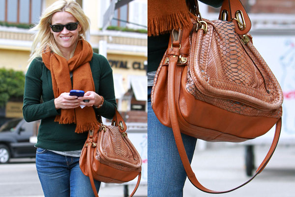 Animal rights group slams Reese Witherspoon's python bag - 9Celebrity