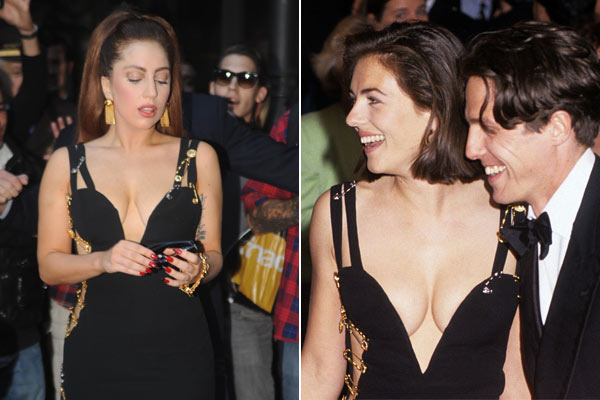 Lady Gaga dresses like Liz Hurley, silences weight critics - 9Celebrity Lady Gaga dresses like Liz Hurley, silences weight critics - 9Celebrity