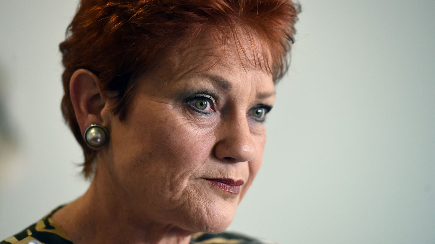One Nation leader Pauline Hanson. (AAP)
