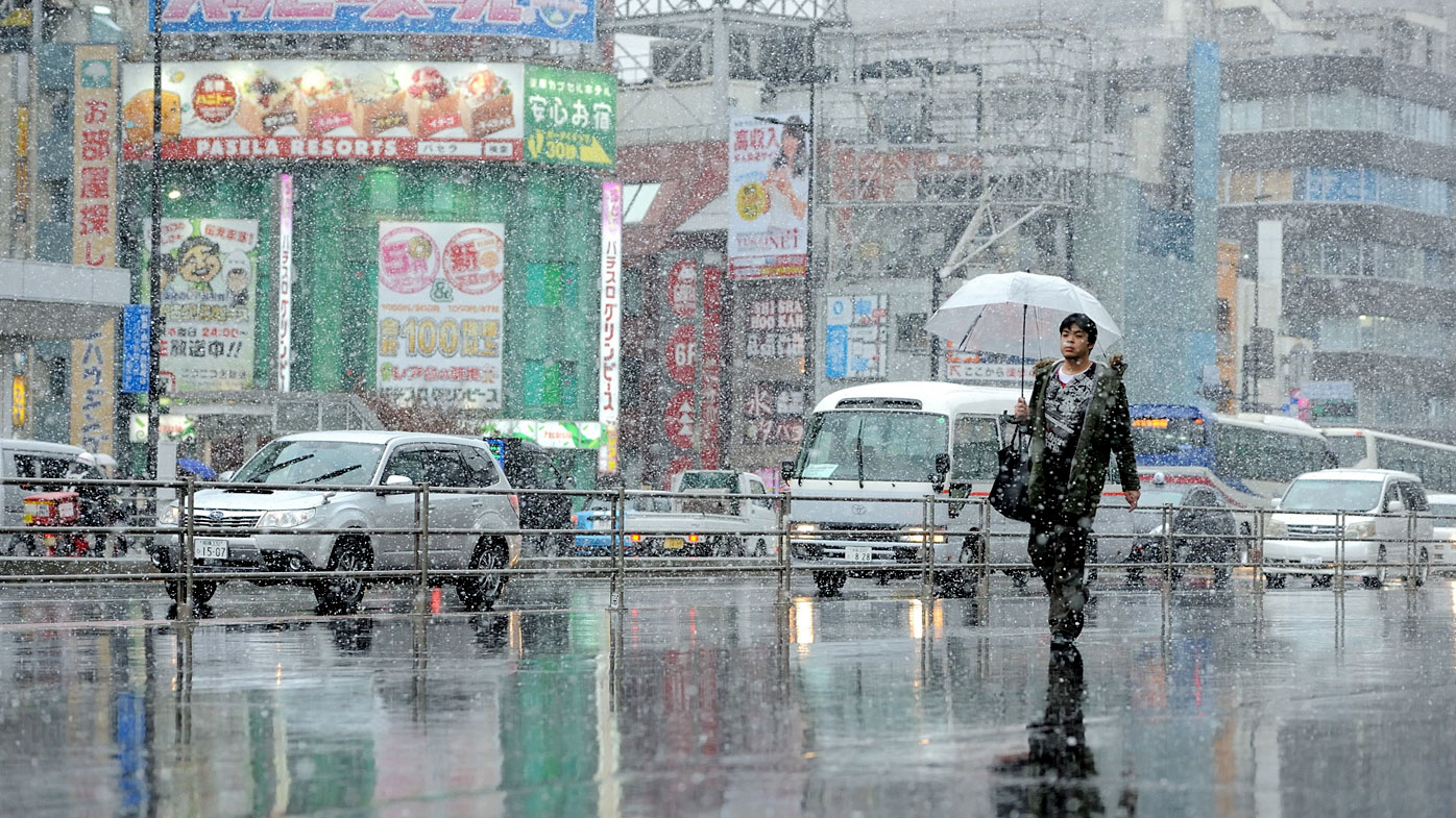 Snow Falls in Tokyo for the First Time in November Since 1962