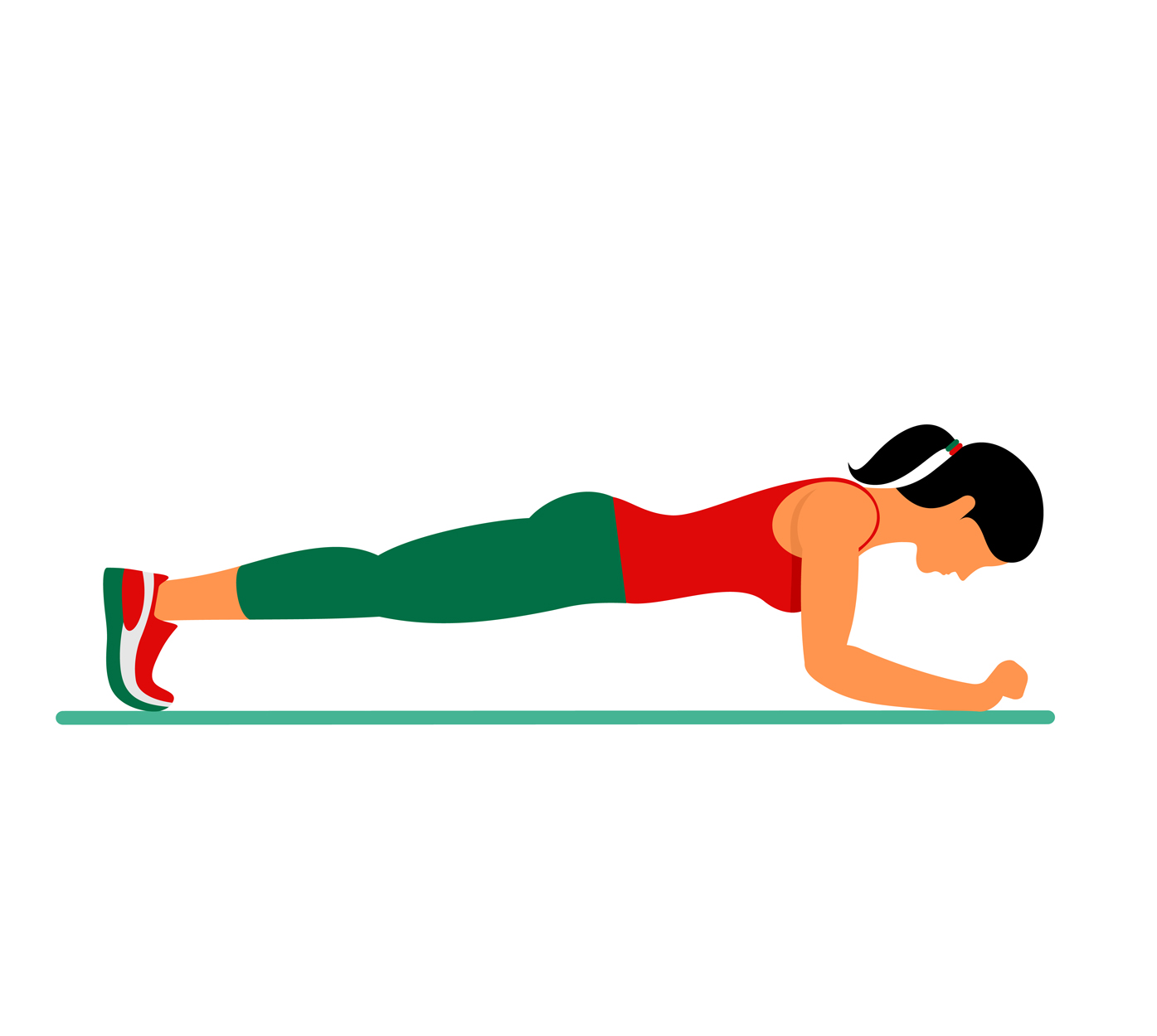Plank Exercise Clip Art
