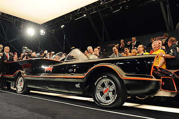 The Batmobile was a converted Lincoln built by George Barris. (Getty)