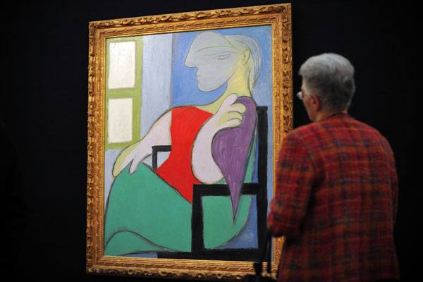 Picasso's 1932 work "Femme assise pres d'une fenetre" . (Getty)