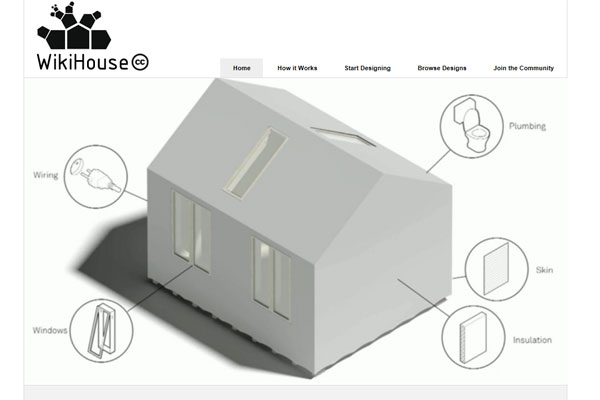 WikiHouse kit homes could be printed anywhere in the world on an industrial printer.