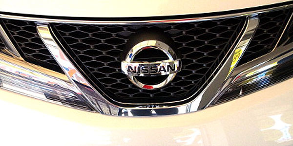 Front of Nissan car