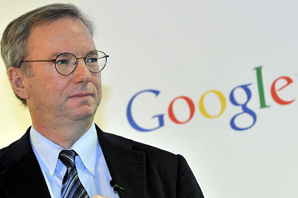 Former Google CEO Eric Schmidt