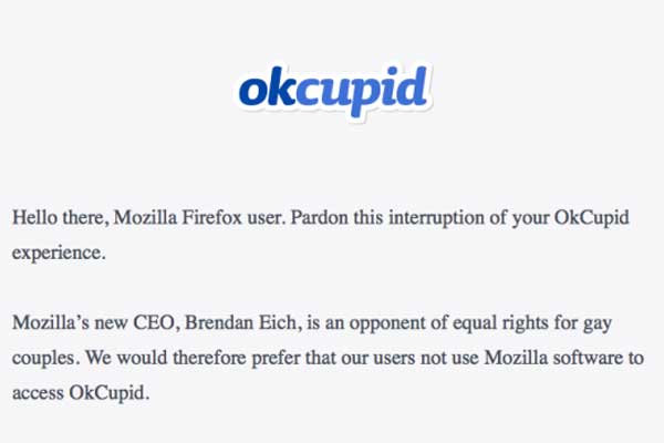 OkCupid screenshot