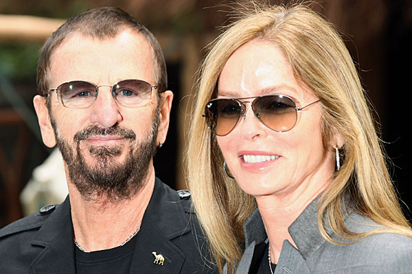 Beatles drummer Ringo Starr with wife Barbara Bach.