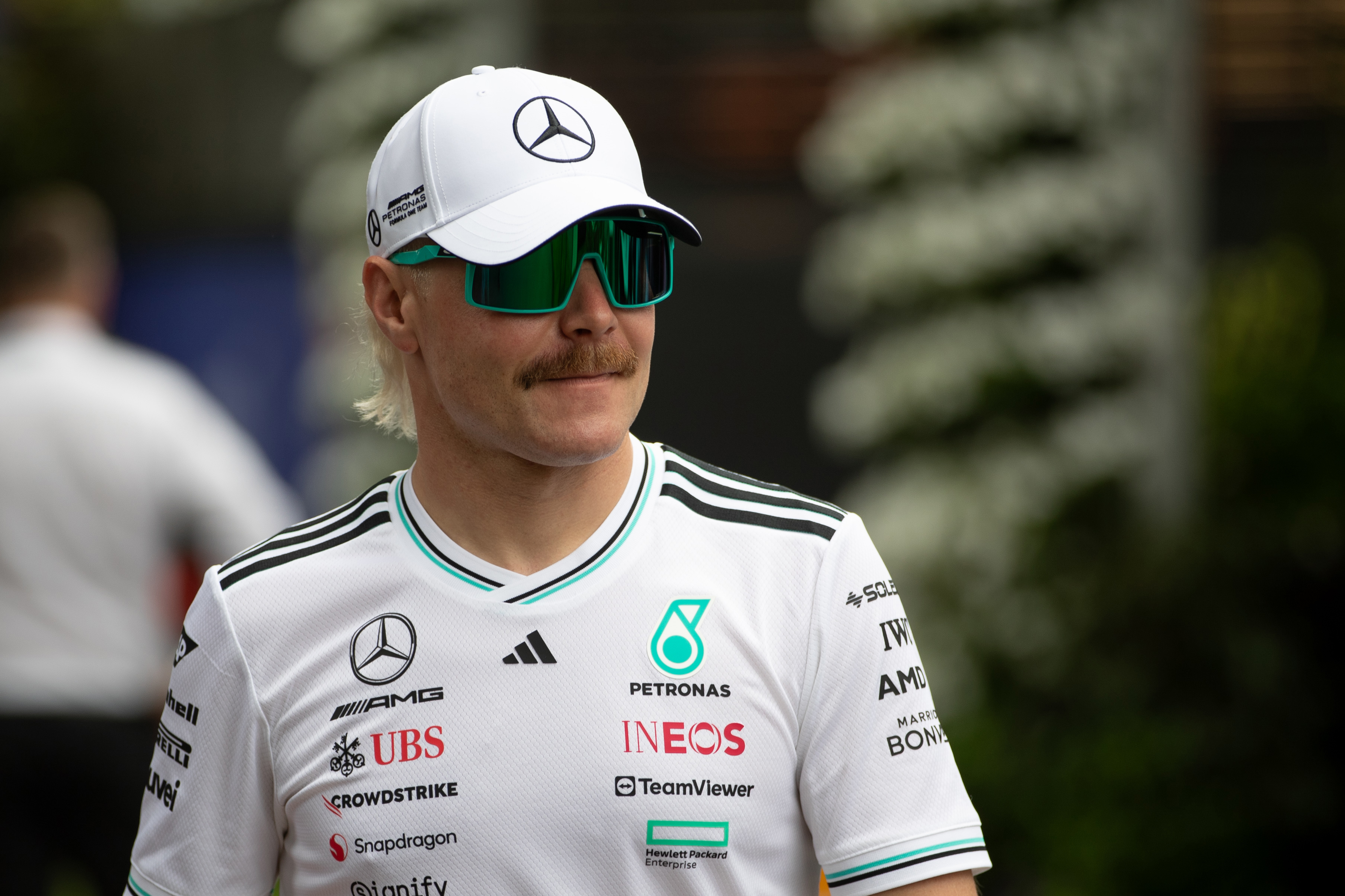 Valtteri Bottas is seen in the paddock during the 2025 Formula 1 Louis Vuitton Australian Grand Prix at the Melbourne Grand Prix Circuit on March 13, 2025 in Albert Park, Australia. (Photo by Dave Hewison/Speed Media/Icon Sportswire via Getty Images)
