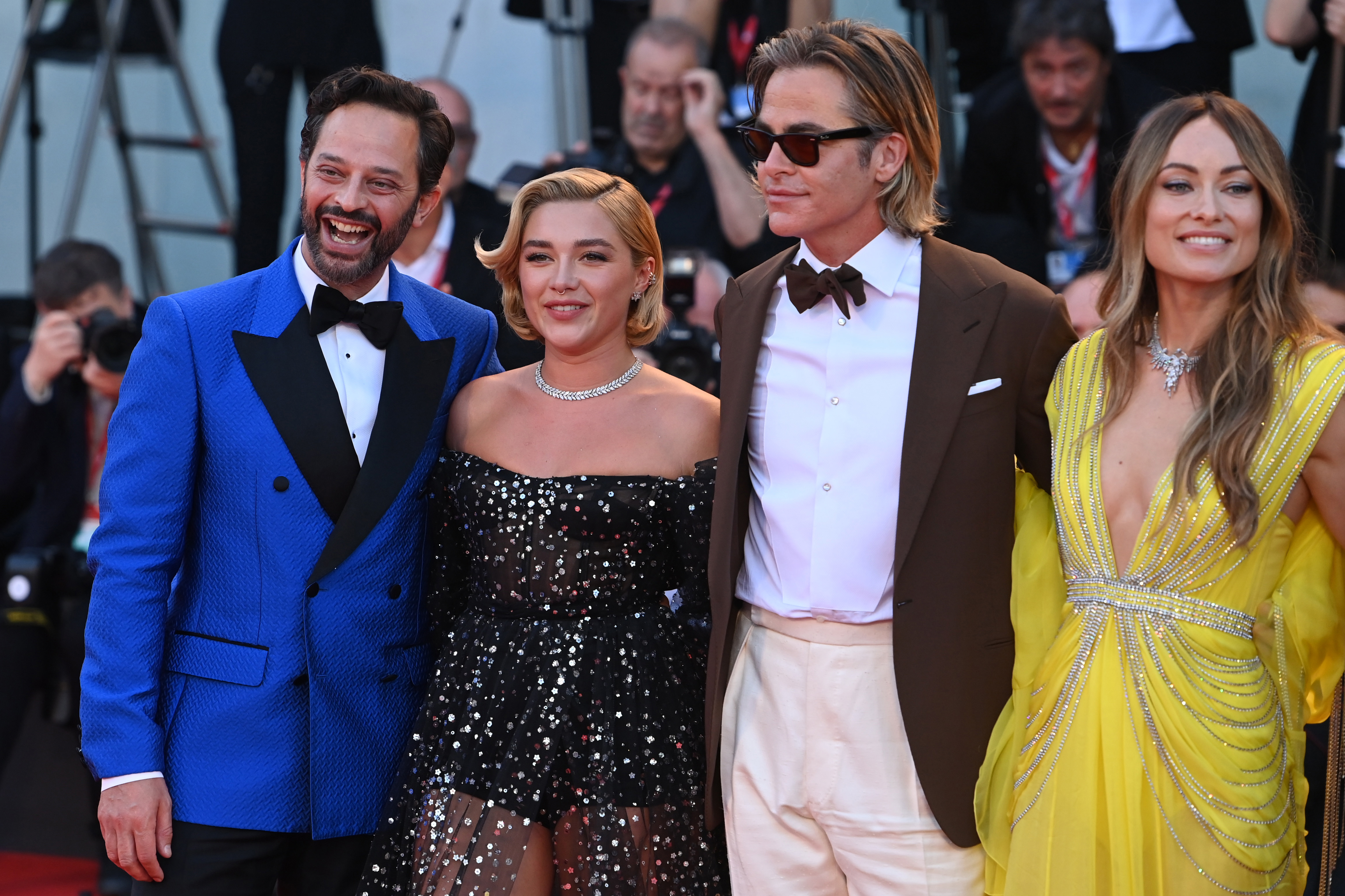 Nick Kroll, Chris Pine, Florence Pugh and Olivia Wilde