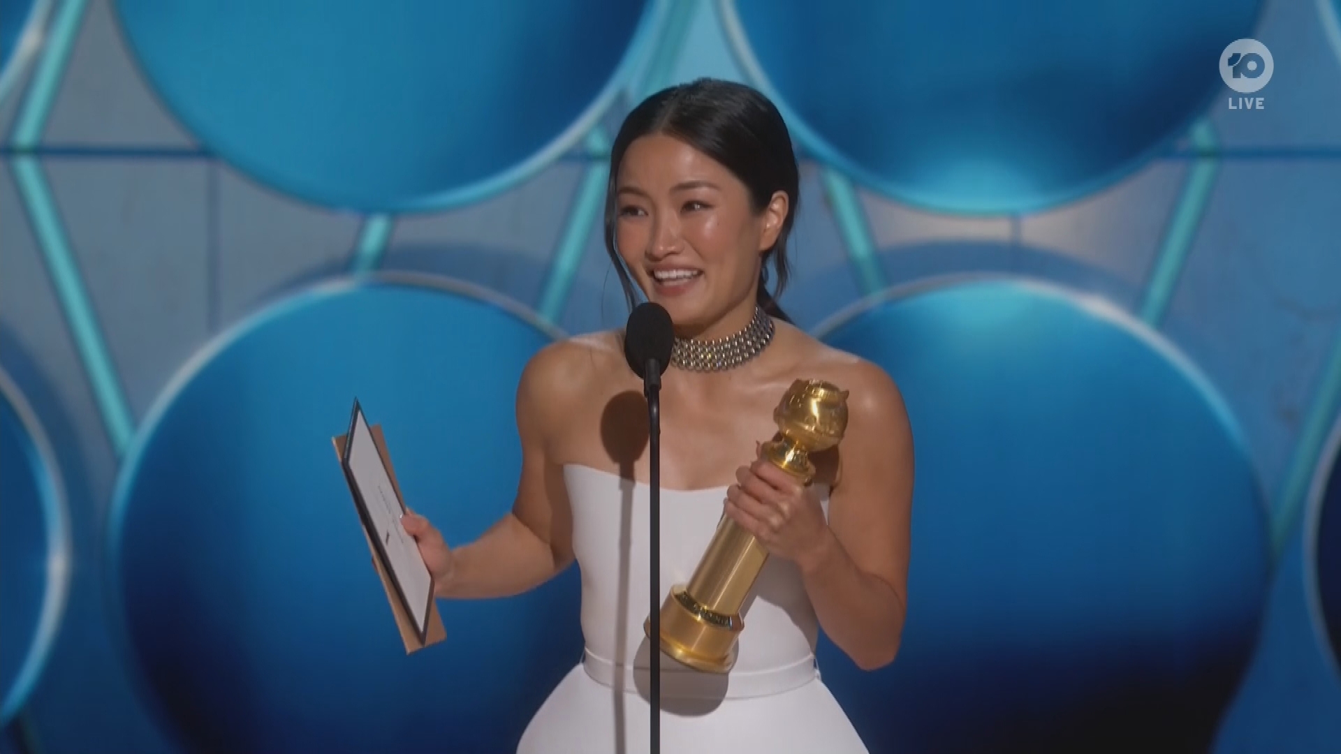 Anna Sawai wins Golden Globe for best female actor in a drama TV series