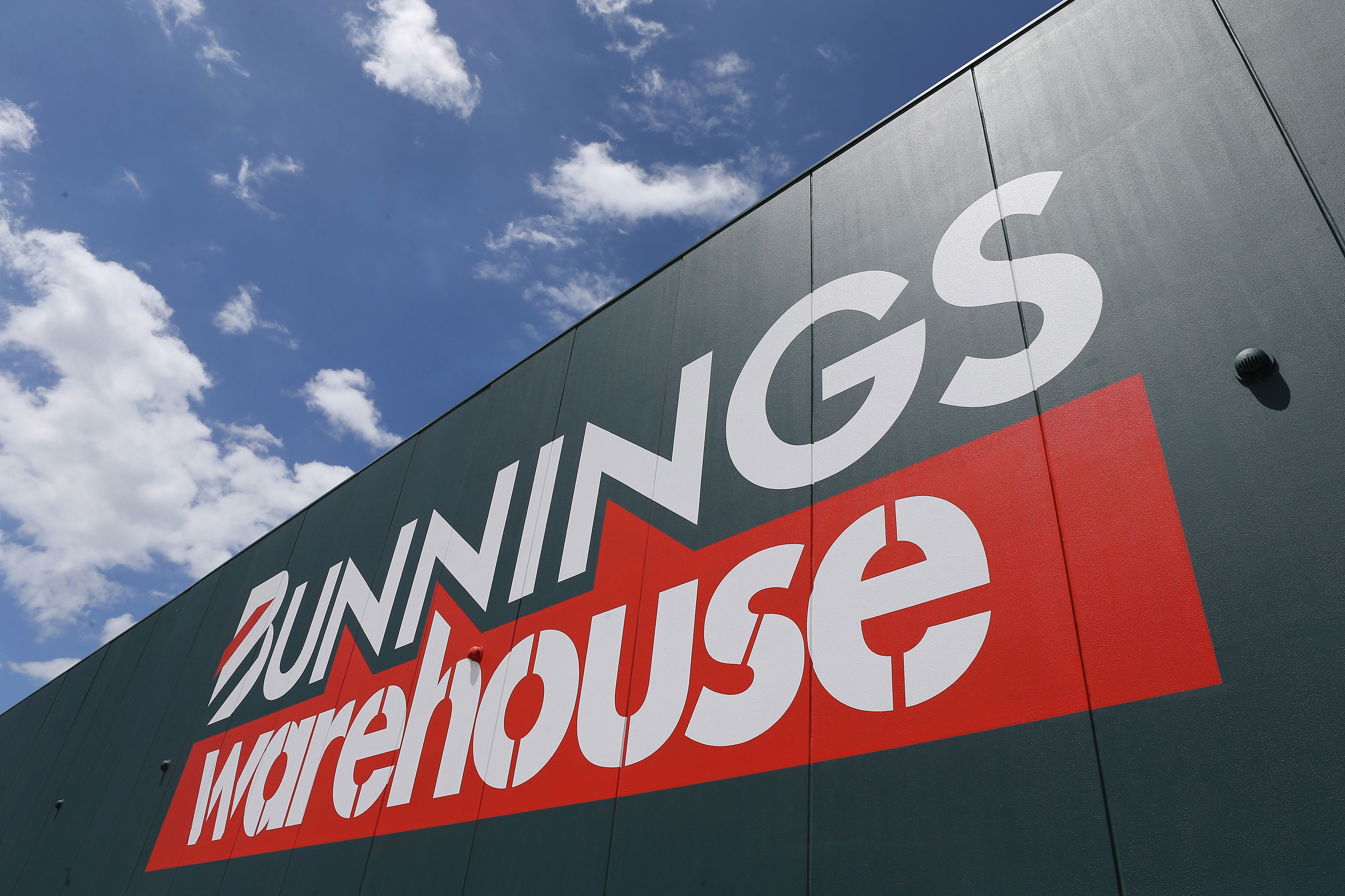 Staff are seen working in the timber yard of the Bunnings Altona warehouse on December 17, 2014 in Melbourne, Australia.