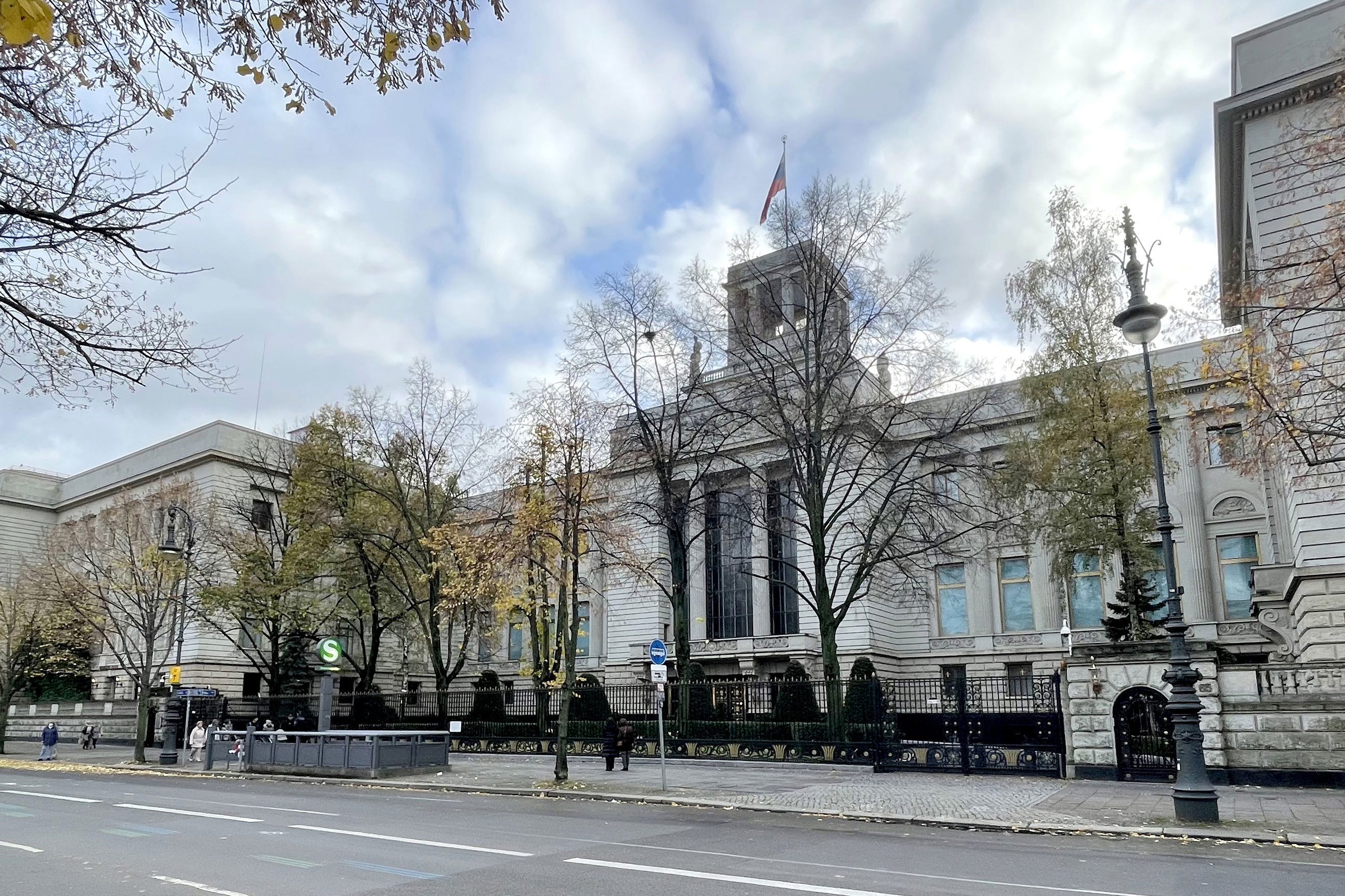 View of the Russian embassy in Berlin