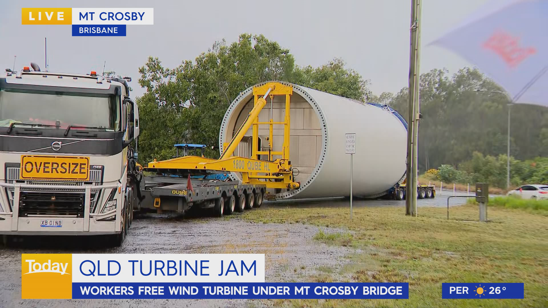 Fears overpass could be closed for a year after wind turbine jam