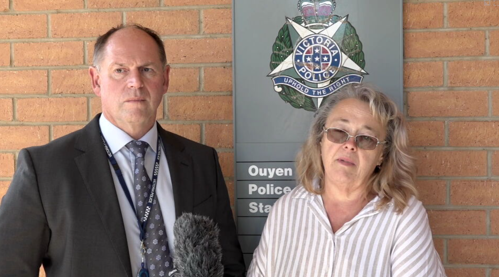 Steve Trewavas, left, from Victoria Police said the killing was vicious.