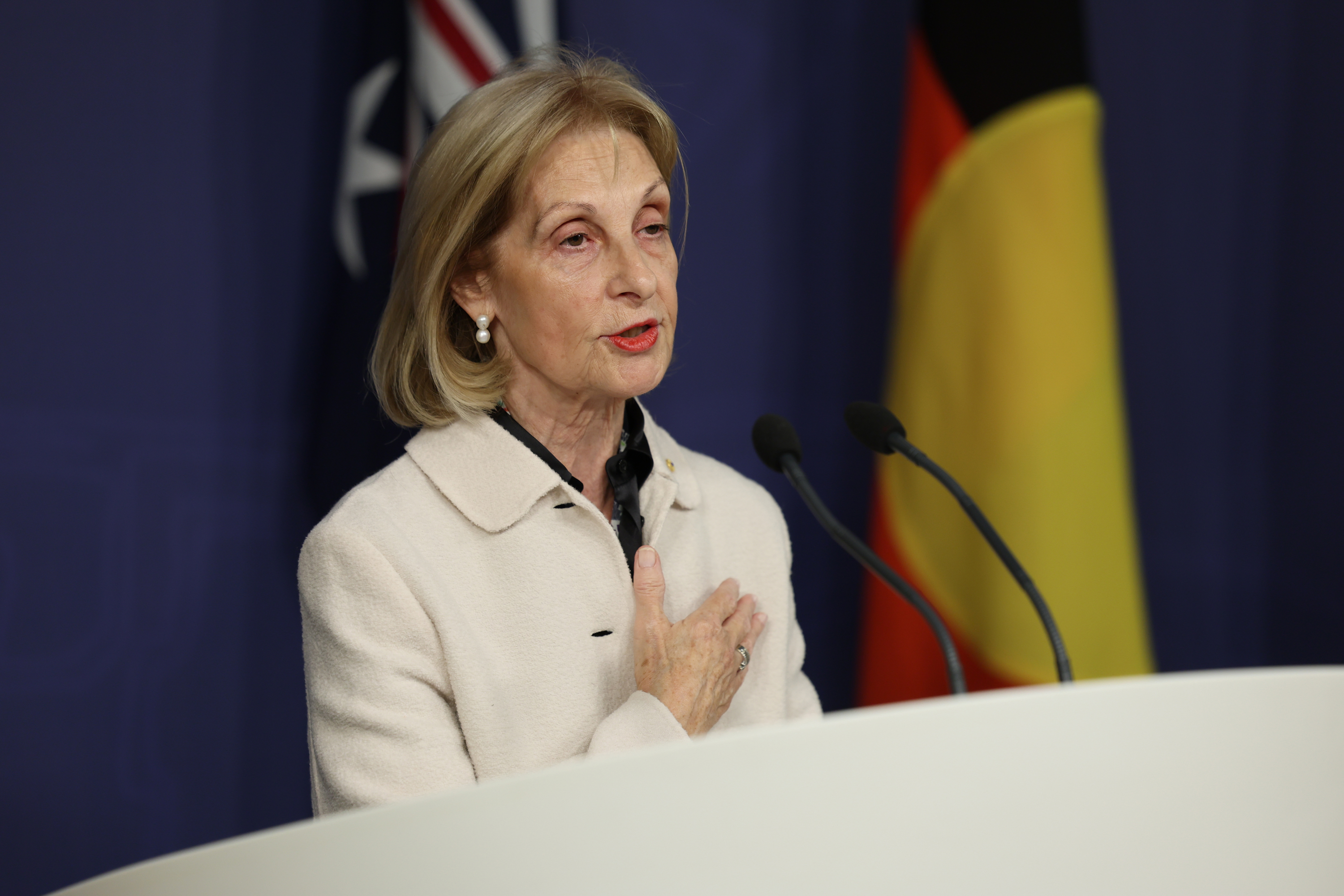 Special Envoy to Combat Antisemitism Jillian Segal holds a press conference at Commonwealth Parliamentary Offices in Sydney. Thursday July 10th, 2025.