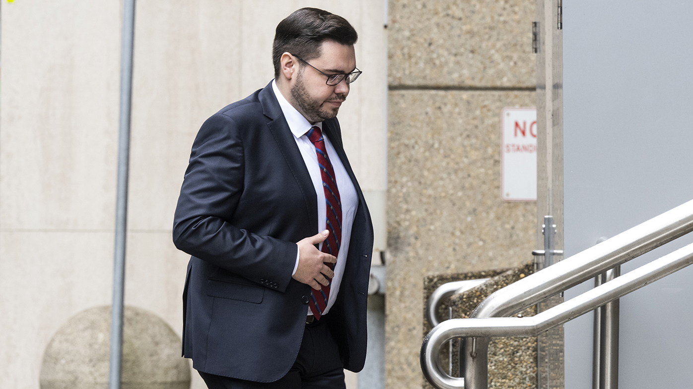 Bruce Lehrmann arrives at the Federal Court in Sydney on Wednesday.