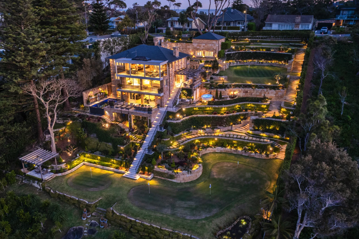 This mega-estate has its own oceanfront golf course