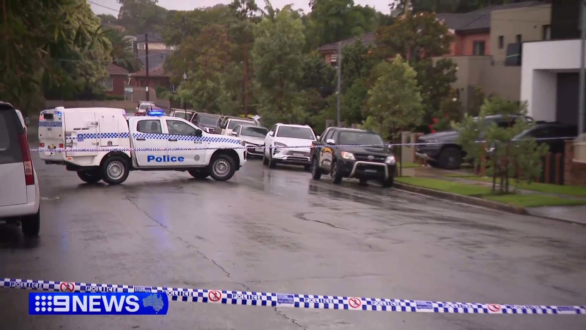 A﻿ man in his 30s has died after being stabbed in the chest after an argument at the Sydney home of two of his friends, police say.