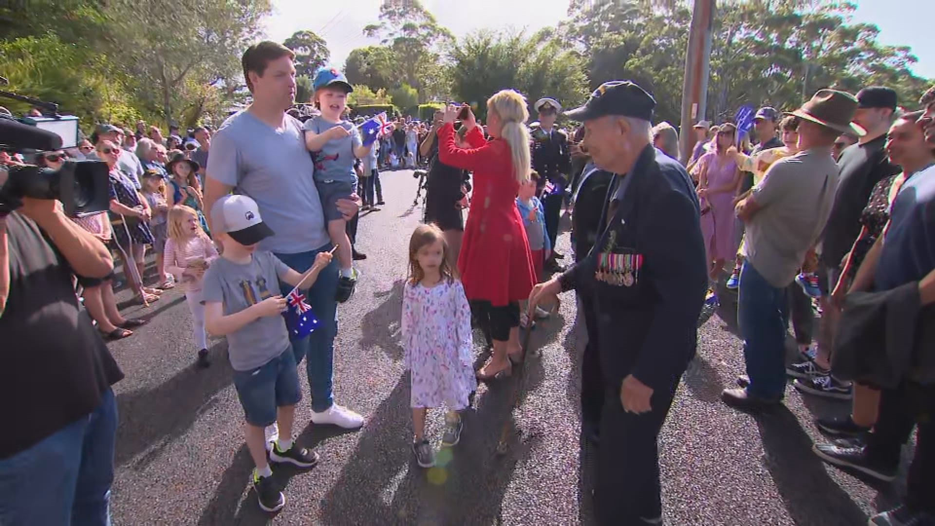 Jack Bartlett, 99, a veteran from NSW Central Coast and the Anzac Day celebrations at his Avoca home.