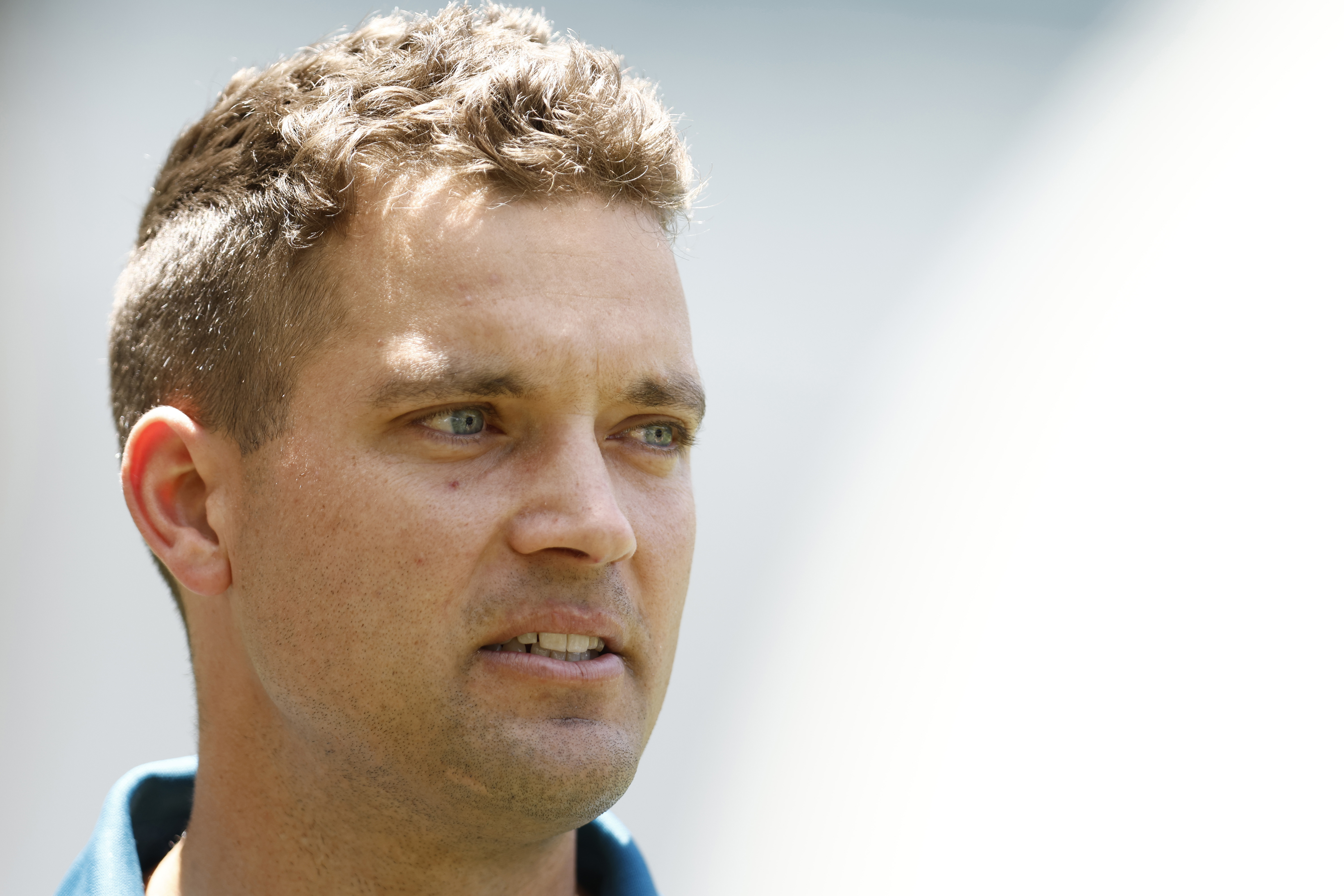 MELBOURNE, AUSTRALIA - DECEMBER 23: Alex Carey of Australia speaks to the media during an Australian Test squad nets session at Melbourne Cricket Ground on December 23, 2023 in Melbourne, Australia. (Photo by Darrian Traynor/Getty Images)