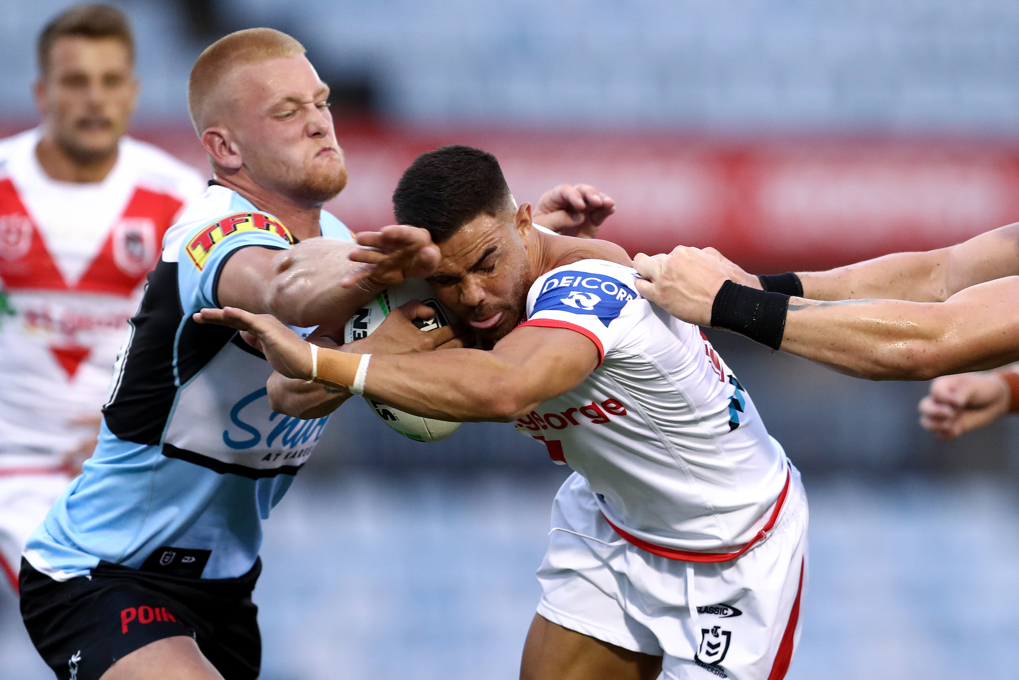 Tony Pellow playing for the Dragons in 2021.