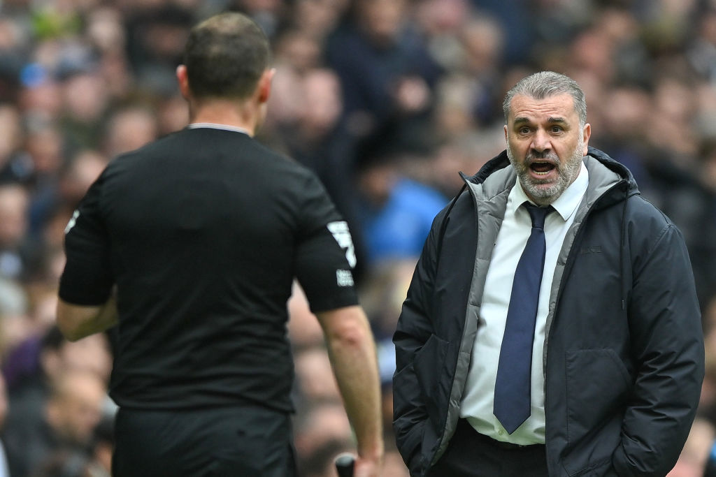 Ange Postecoglou during the Premier League match between Tottenham Hotspur and Arsenal FC.