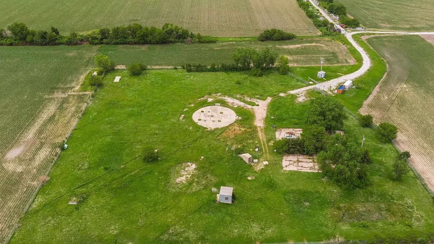 The underground entrance of the Nebraska silo.