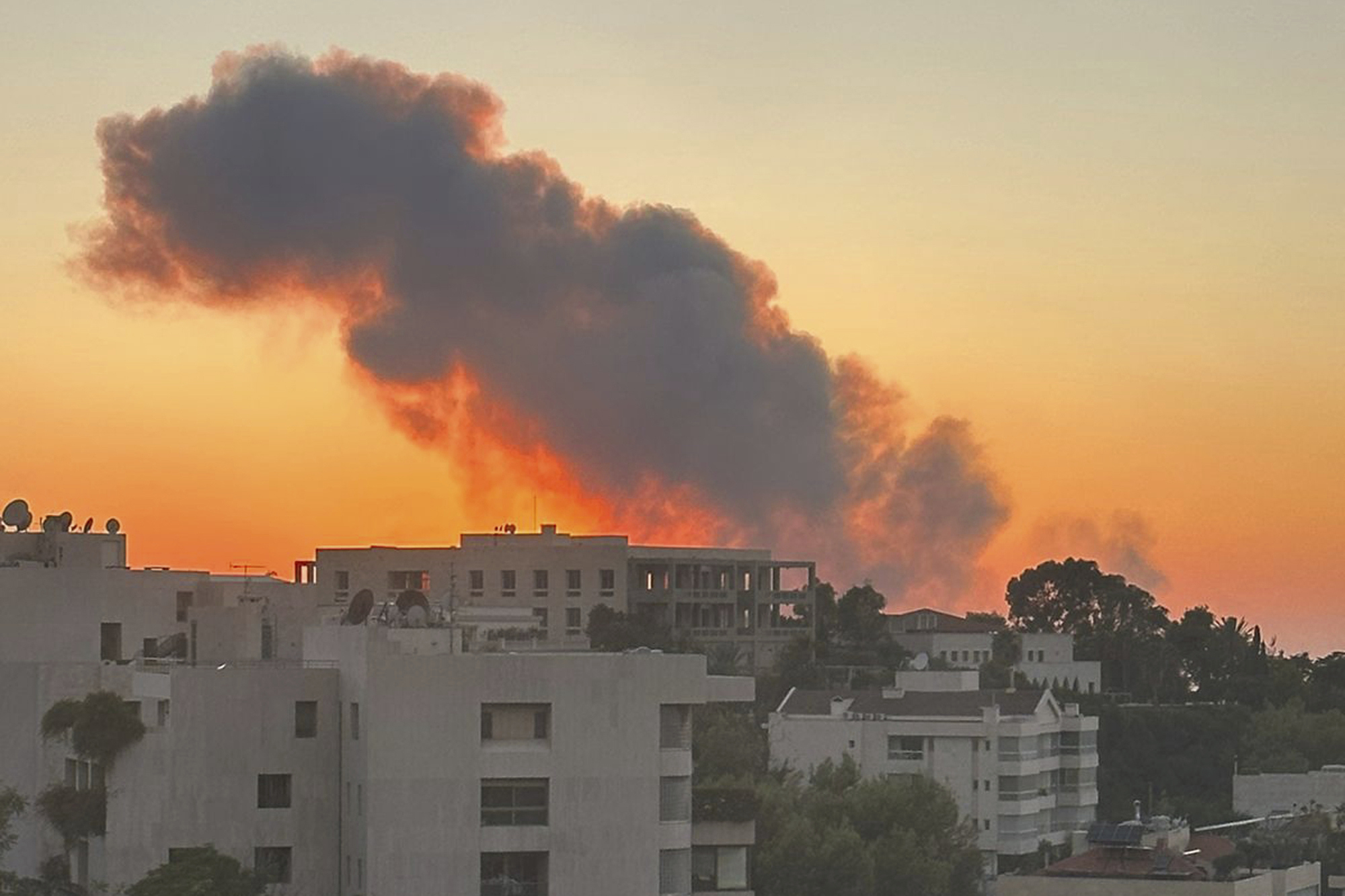 Israeli airstrike in Beirut's southern suburbs, Friday, Sept. 27, 2024. 