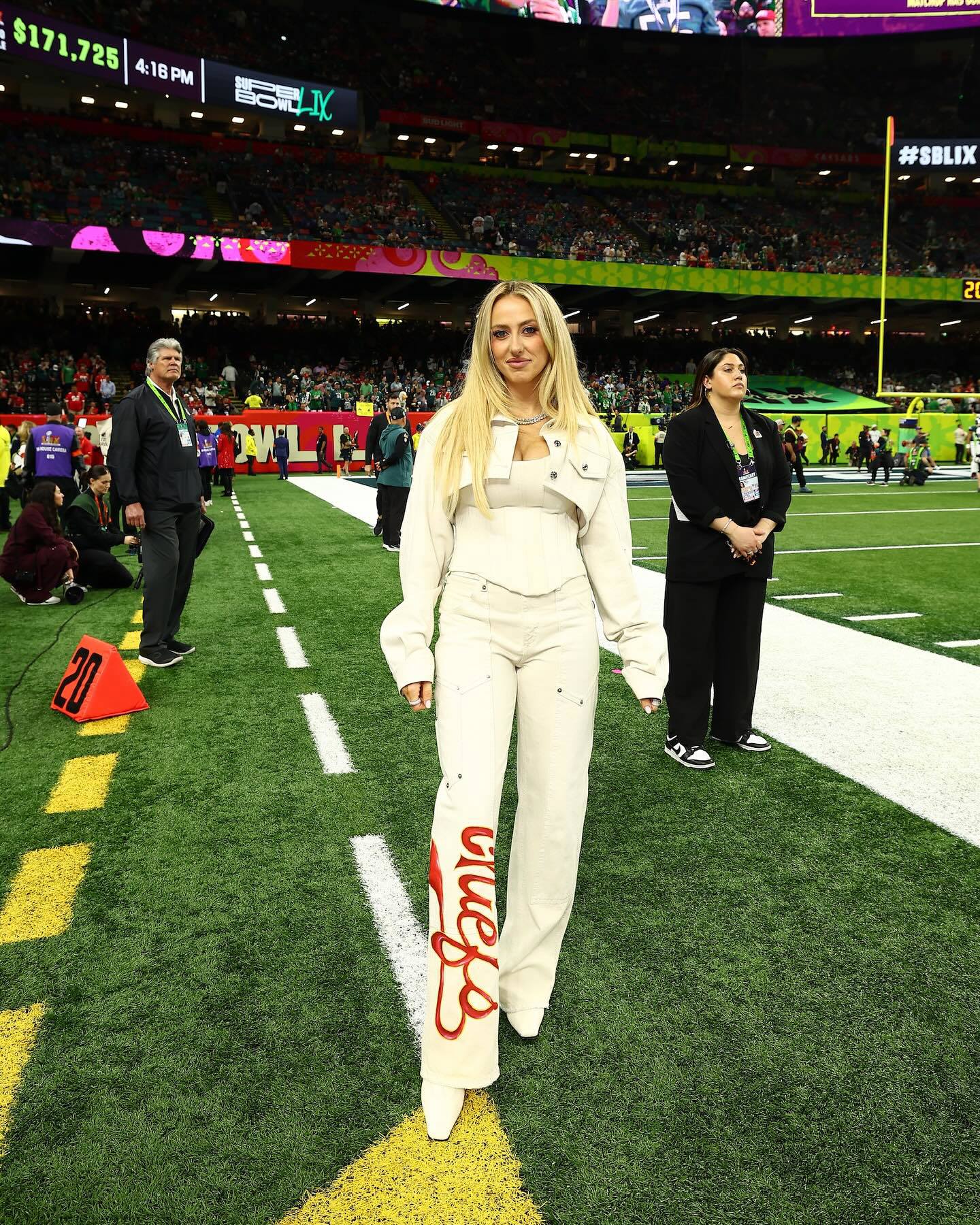 Brittanny Mahomes at the Super Bowl