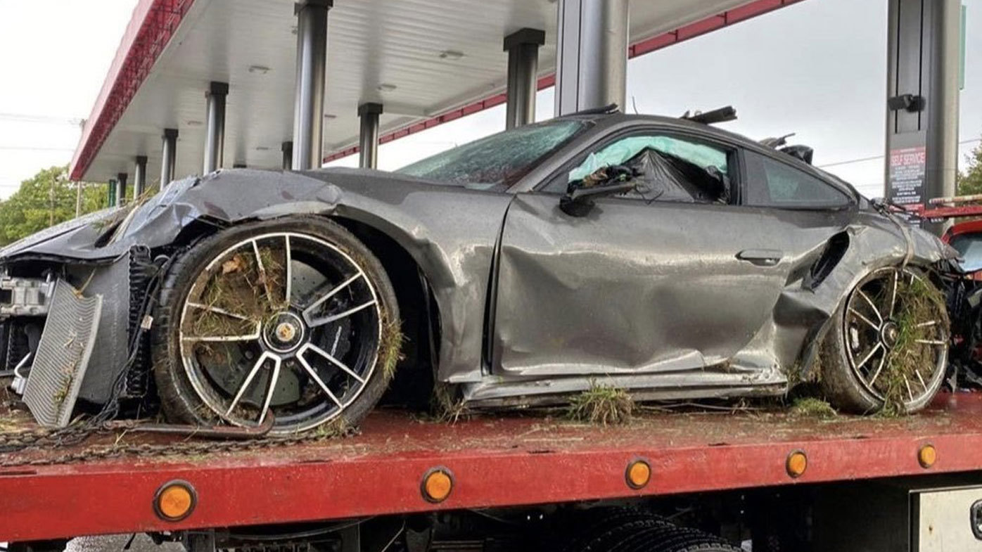 Myles Garrett's car destroyed after crash