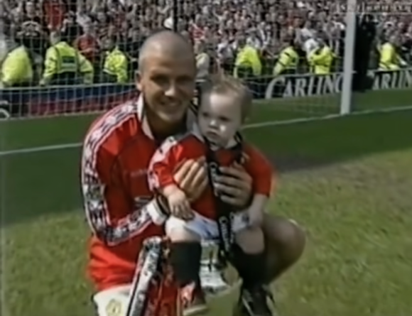David Beckham and Brooklyn Beckham