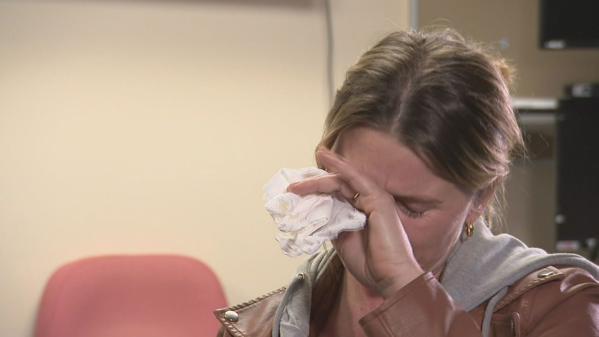 Kanisha Lehr is by her husband's side as the father-of-two prepares to spend his seventh night in Royal Perth Hospital