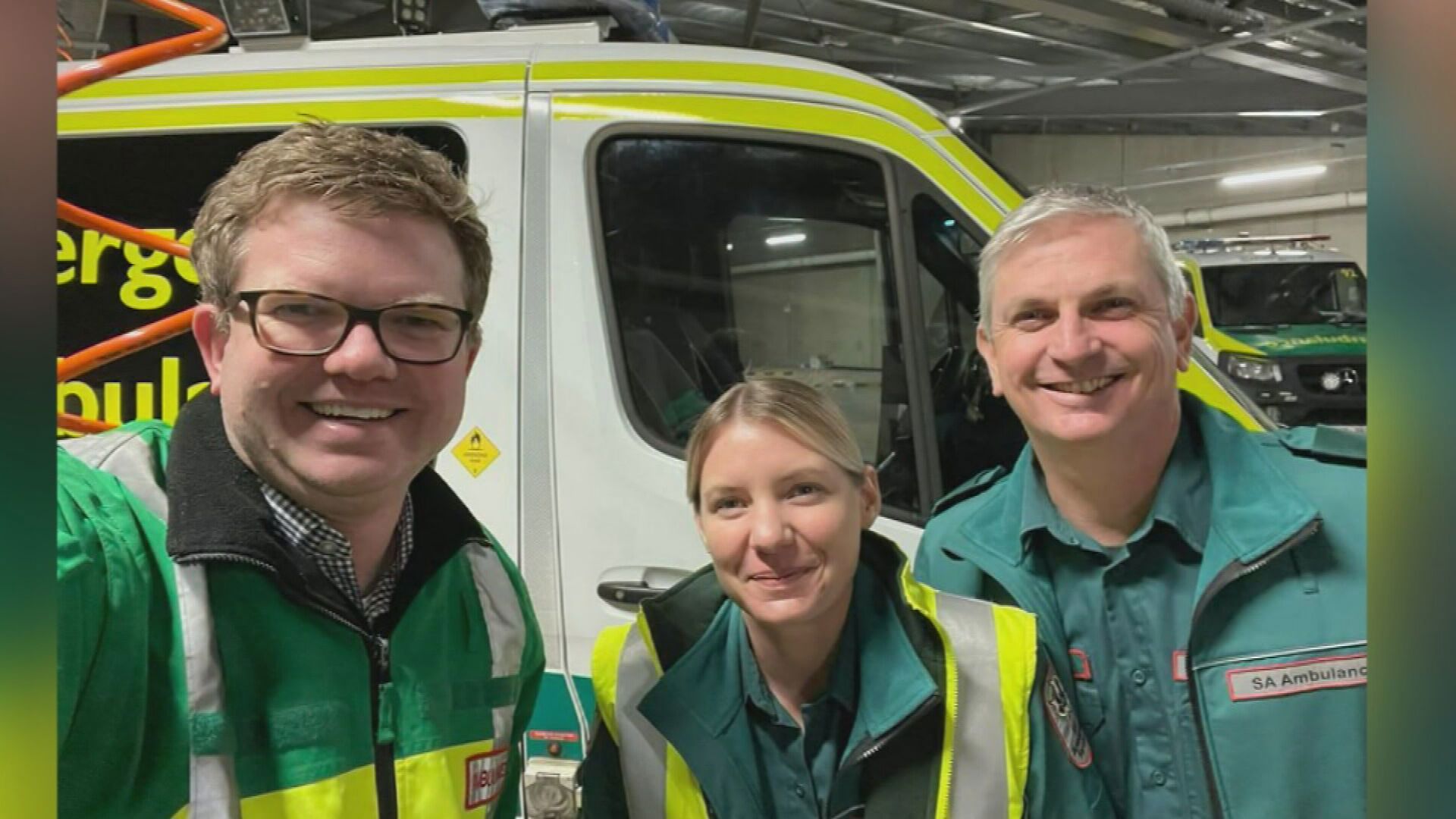 The Health Minister shared a photo of his own today after spending the night with Noarlunga paramedics.