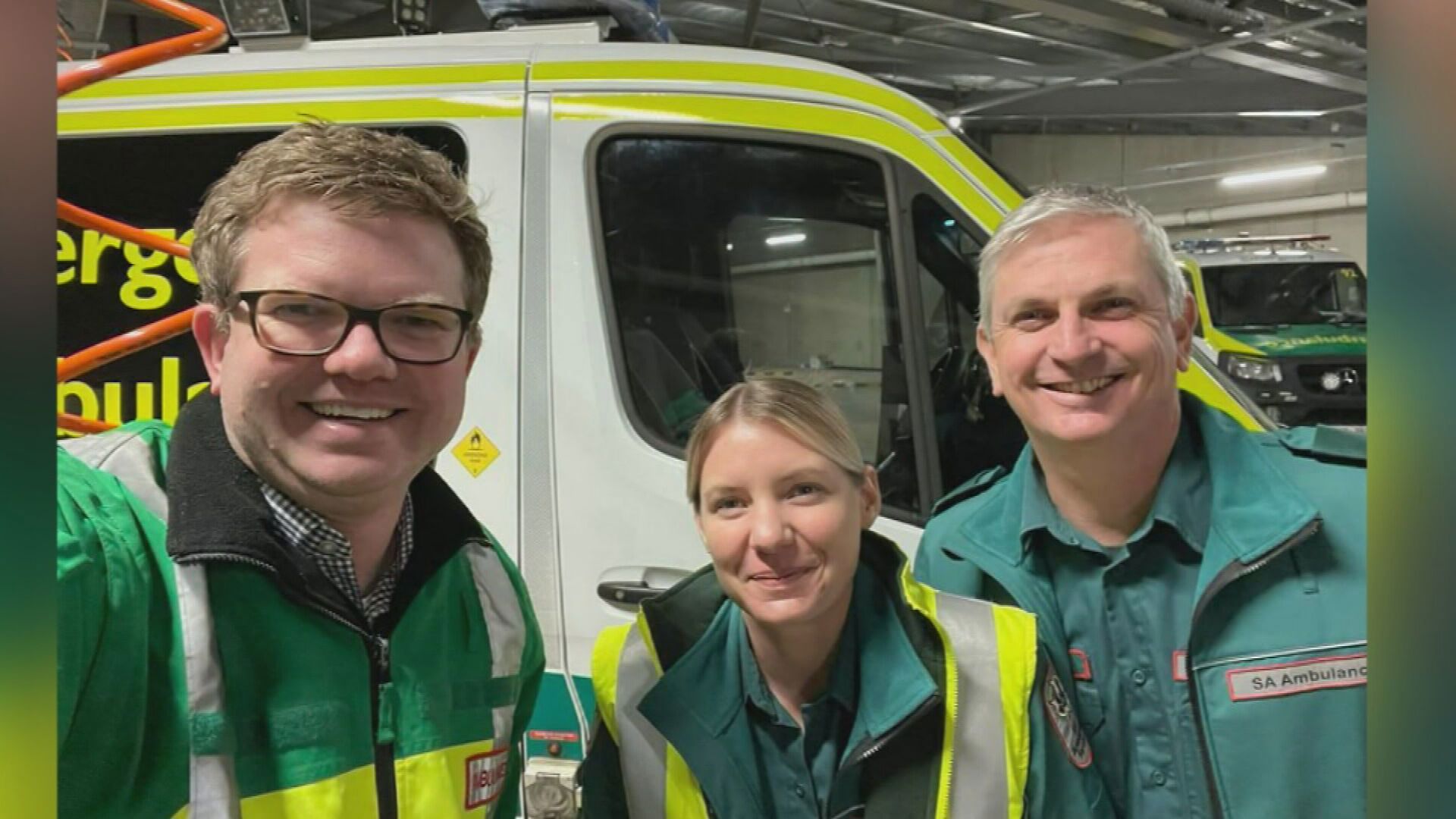 The Health Minister shared a photo of his own today after spending the night with Noarlunga paramedics.