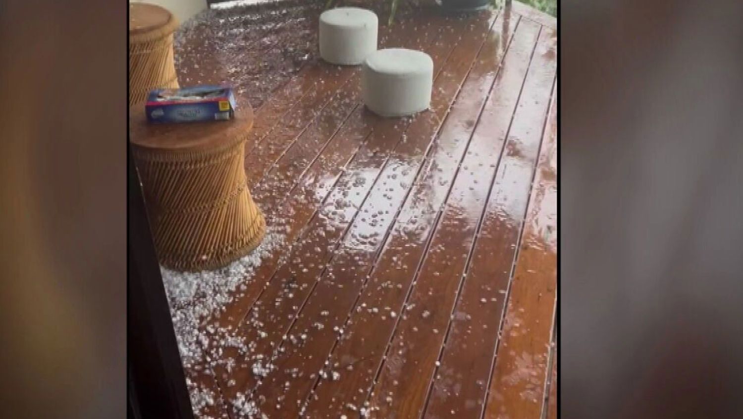 A quick but powerful storm hit Sydney this afternoon, bringing strong winds and hail and causing disruptions at the airport.