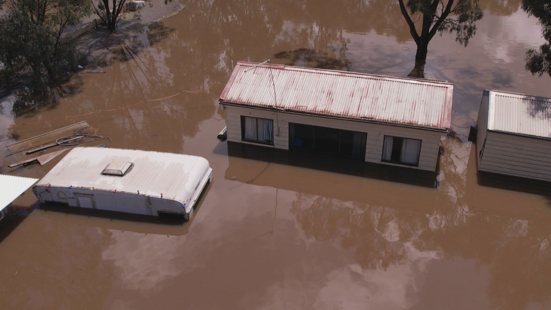 At Moama, flood levels are now above what they were almost 30 years ago.