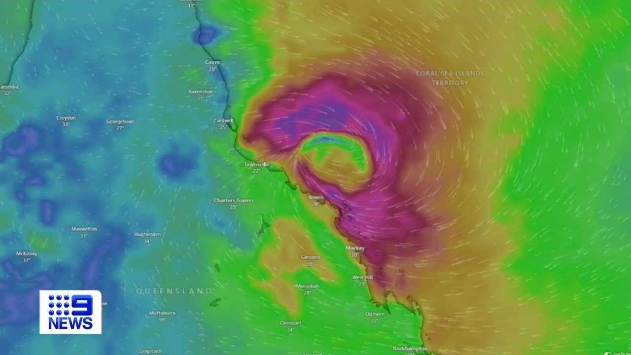 Tropical Cyclone Kirrily is due to cross the coast later in the evening in the vicinity of Townsville.