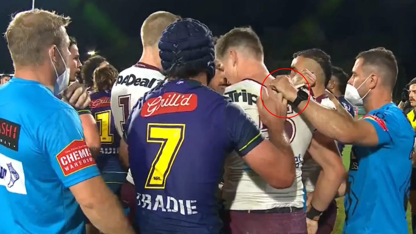 Manly Melbourne scuffle