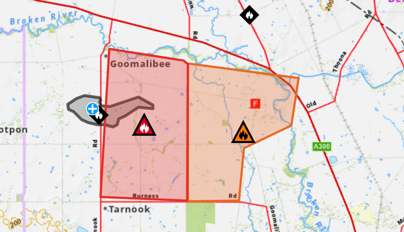 Bushfire warning Victoria
