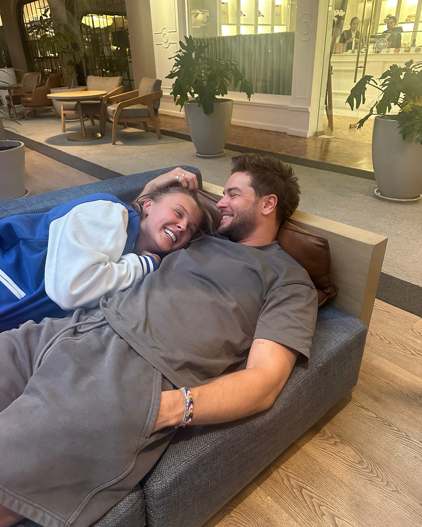JoJo Siwa and Chris Hughes celebrate her 22nd birthday in America