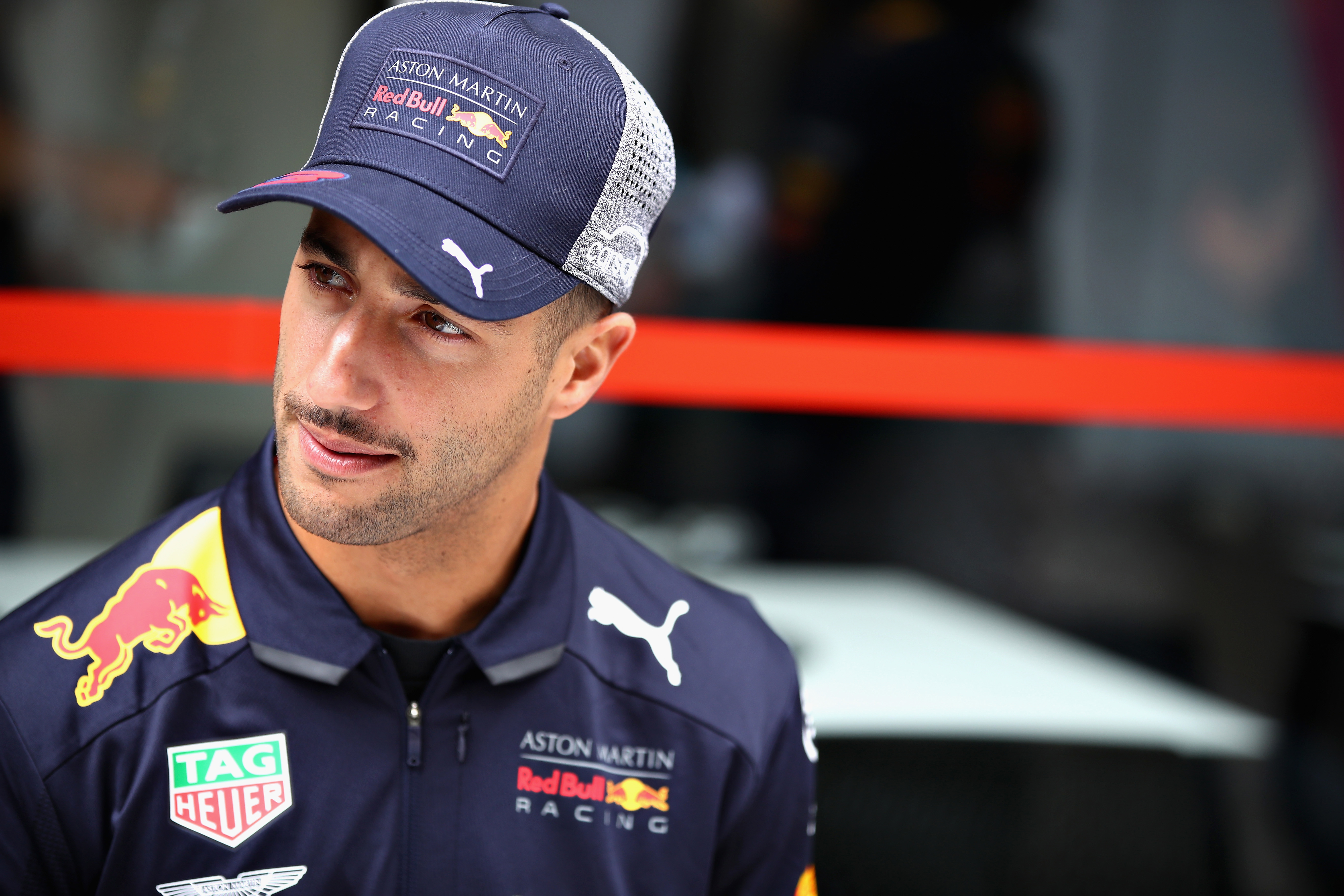 Daniel Ricciardo when he raced for Red Bull racing in 2018.