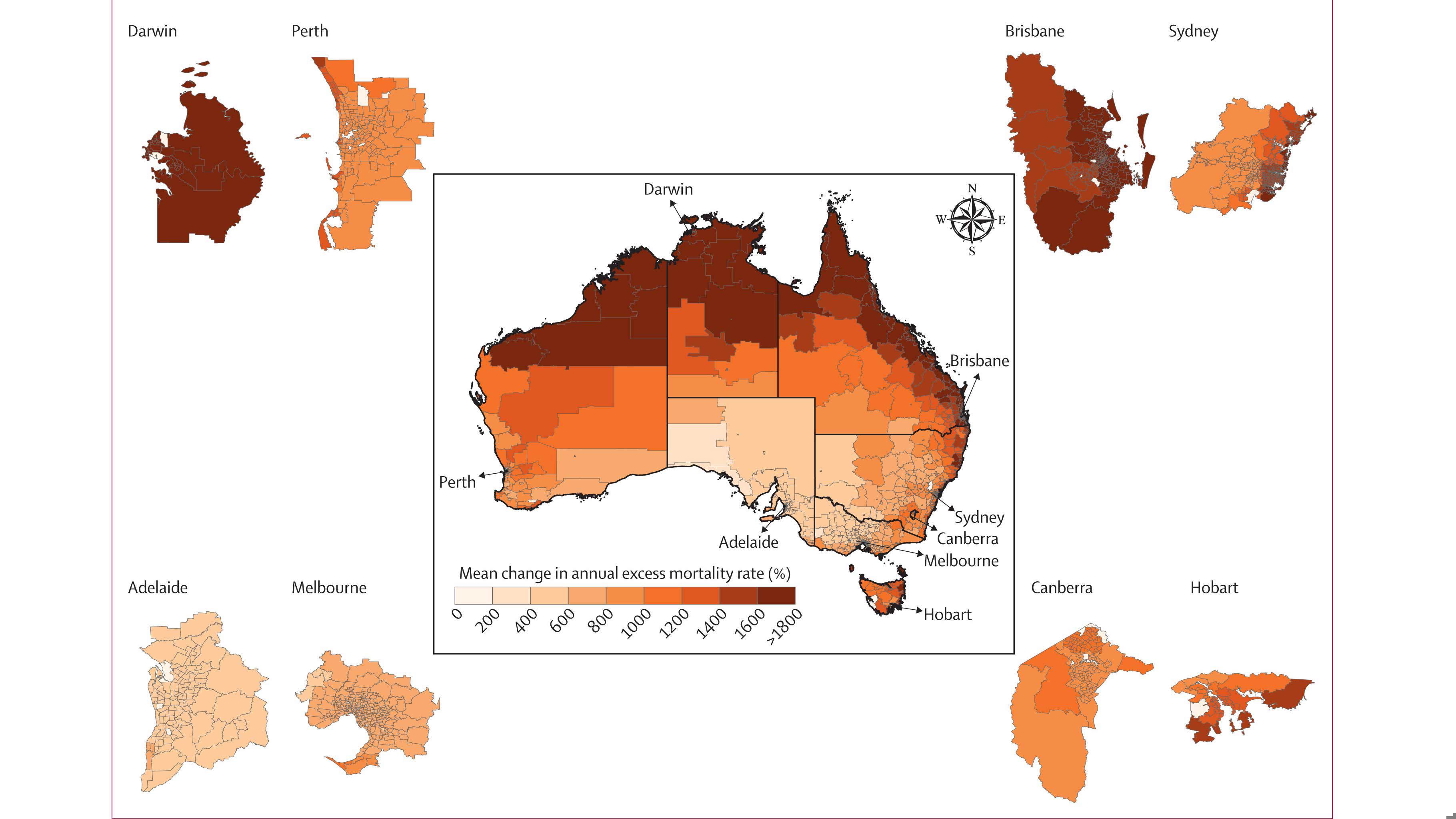 How heatwave-related deaths are expected to change under climate change.